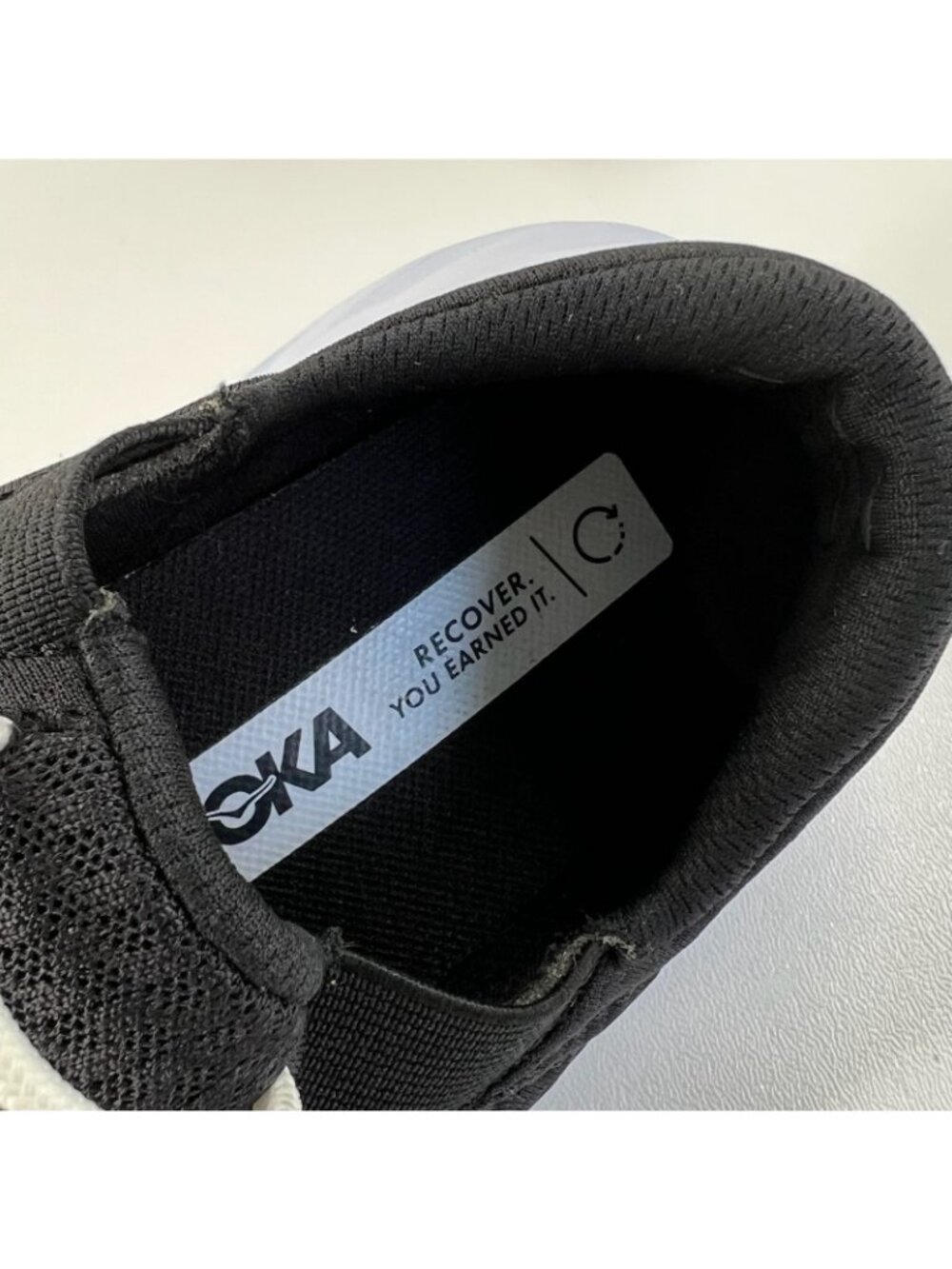 Hoka Ora Recovery Shoe 2 Womens US 5 Slip On Comfort Running Sneaker Black White - Picture 13 of 14